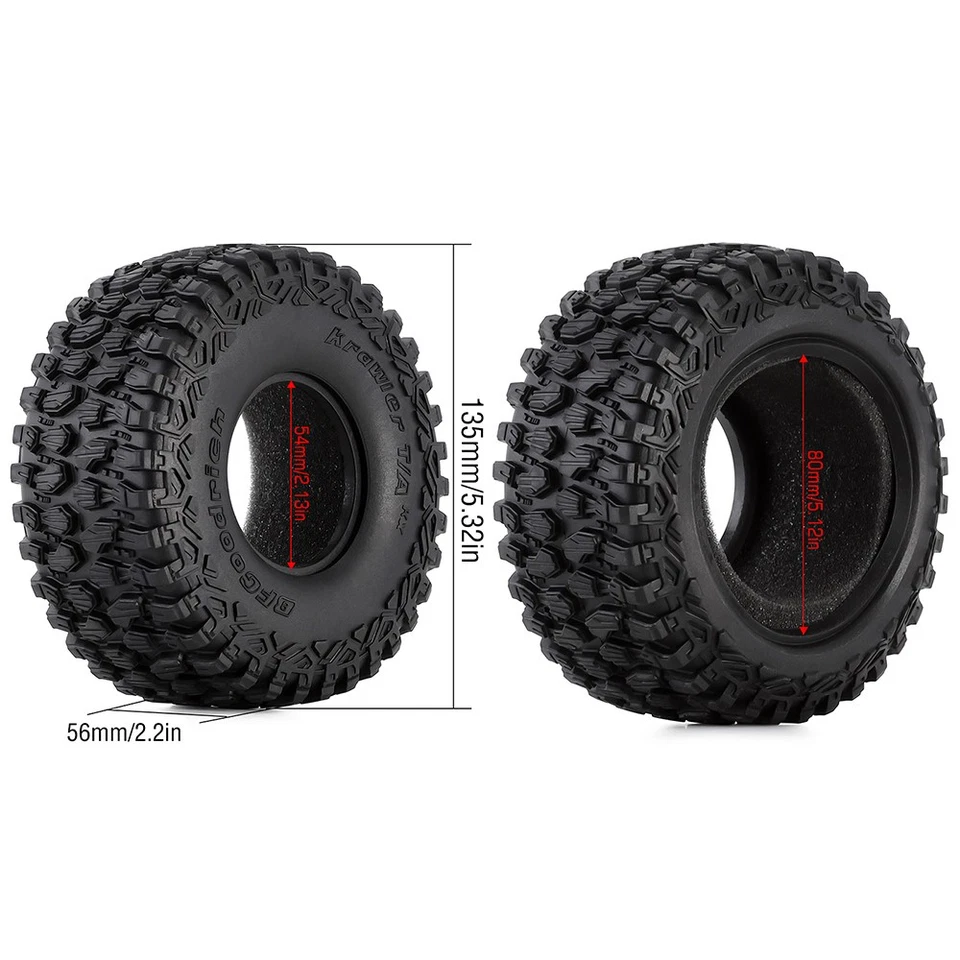 9IMOD 4pcs 2.2" Tires Super Soft Silicone Rubber Inserts For 1/7 1/8 1/10 RC Car - Bild 3 von 4