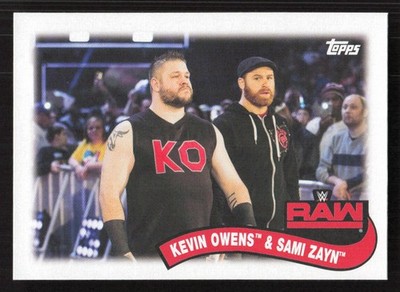 2018 Topps WWE Heritage Tag Teams & Stables Kevin Owens Sami Zayn #TT-11