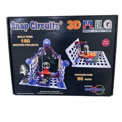 Snap Circuits-3D M.E.G. Electronics Discovery Kit - NEW Sealed Box Has Some Wear