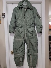 VTG 60s USAF AIR FORCE MILITARY COVERALLS FLYING SUIT TYPE CWU-1/P MEN'S SMALL-R