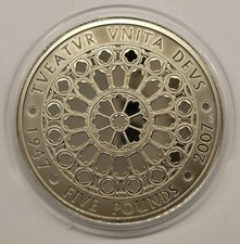 2007 Queen Elizabeth II & Prince Philip Diamond Wedding Proof &pound;5 coin