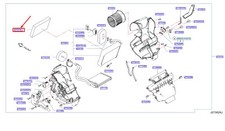 Filtre d'habitacle Nissan X-TRAIL
