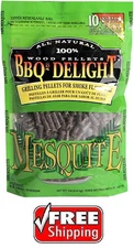 BBQr's Delight Mesquite Wood Pellets 1lb Bag - NEW - SHIPS FREEin USA