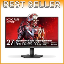 27" 200Hz 1ms Gaming Monitor, WQHD HDR 400, FreeSync