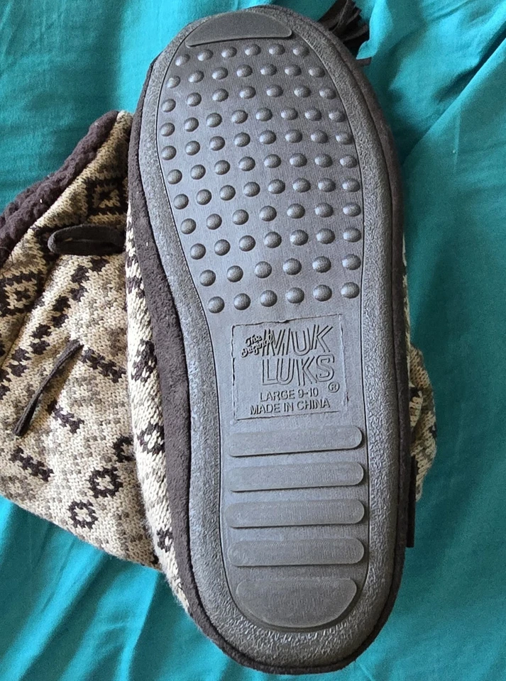 Mukluks #251 Fairisle Two Brown Large (Size 9/10) Boots - Image 2 of 4