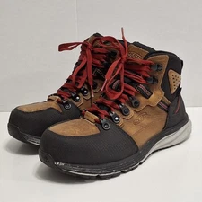 Keen Red Hook Mid' Men's WP EH Safety Toe Oil/Slip Resistant Work Boot Size 7.5D