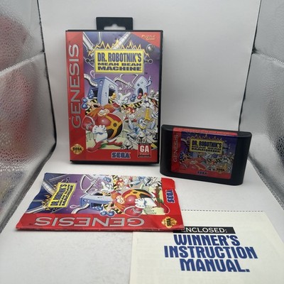 Dr Robotnik's Mean Bean Machine Sega Genesis Complete CIB Manual Reg Card VGC