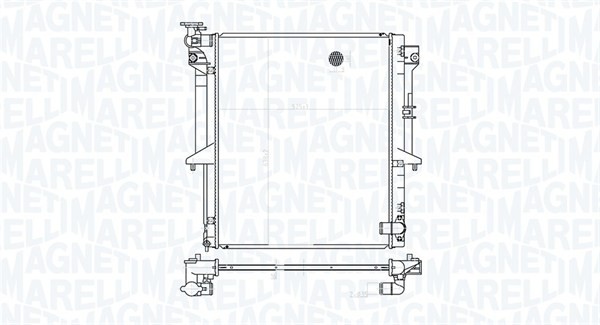 MAGNETI MARELLI-OE 350213177300 Radiator, engine cooling for MITSUBISHI