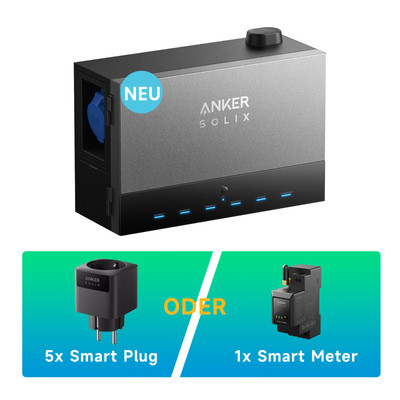 Anker SOLIX Power Dock Multisystem bis zu 64,4kWh für Solarbank 3 E2700 Pro