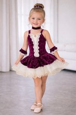 Revolution Dancewear Burgundy Ballet Costume   Child Size SC 4/5 Years Old