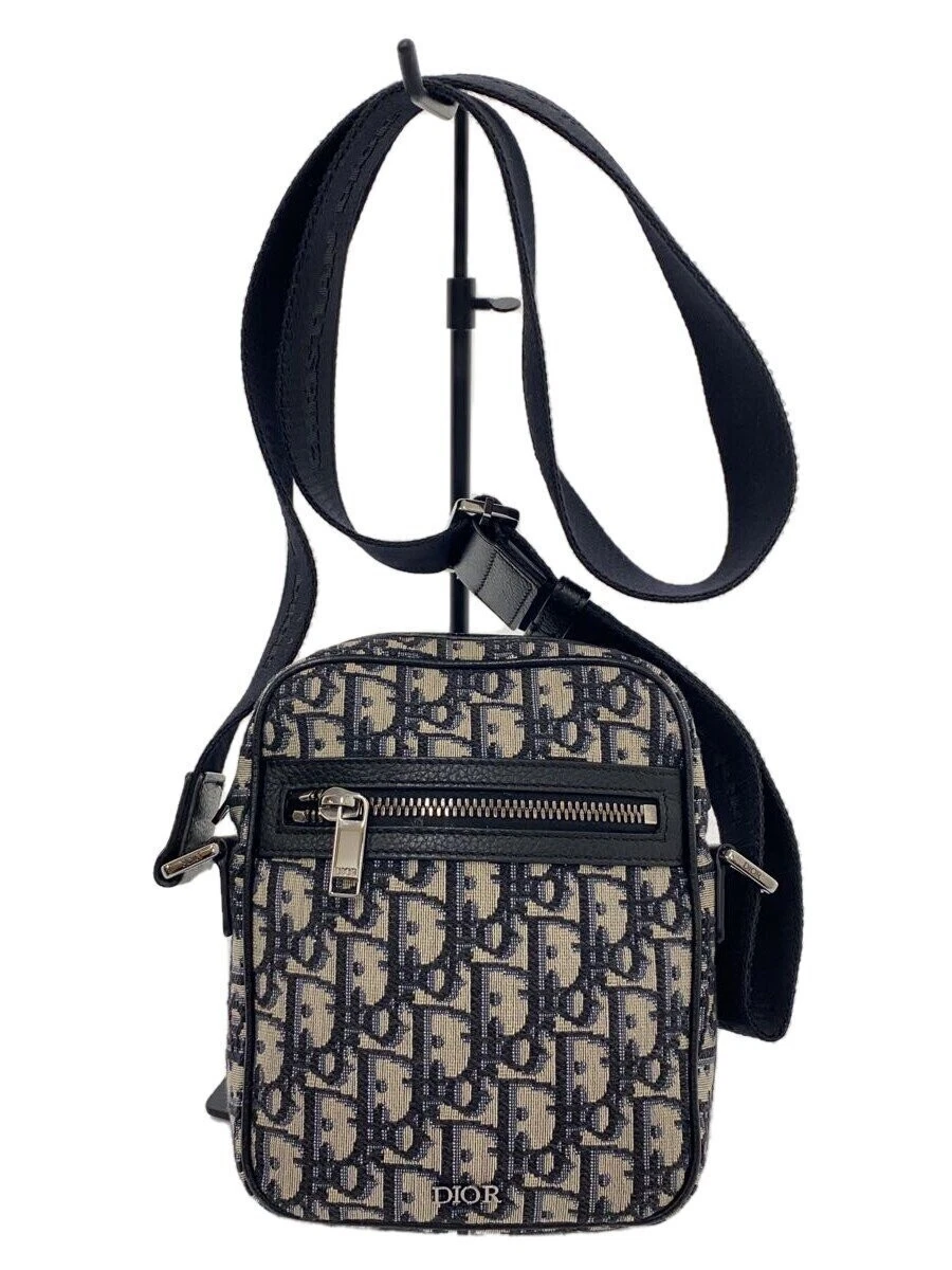 Christian Dior / Sac à bandoulière oblique jacquard motif all over messager