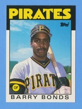 BARRY BONDS - 1986 Topps Traded RC Rookie Card #11T - Set Break. rookie card picture