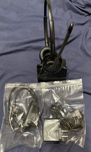 (NEW CUSHIONS ) Plantronics C052 Wireless  Headset - Comes With PLT  APV-63