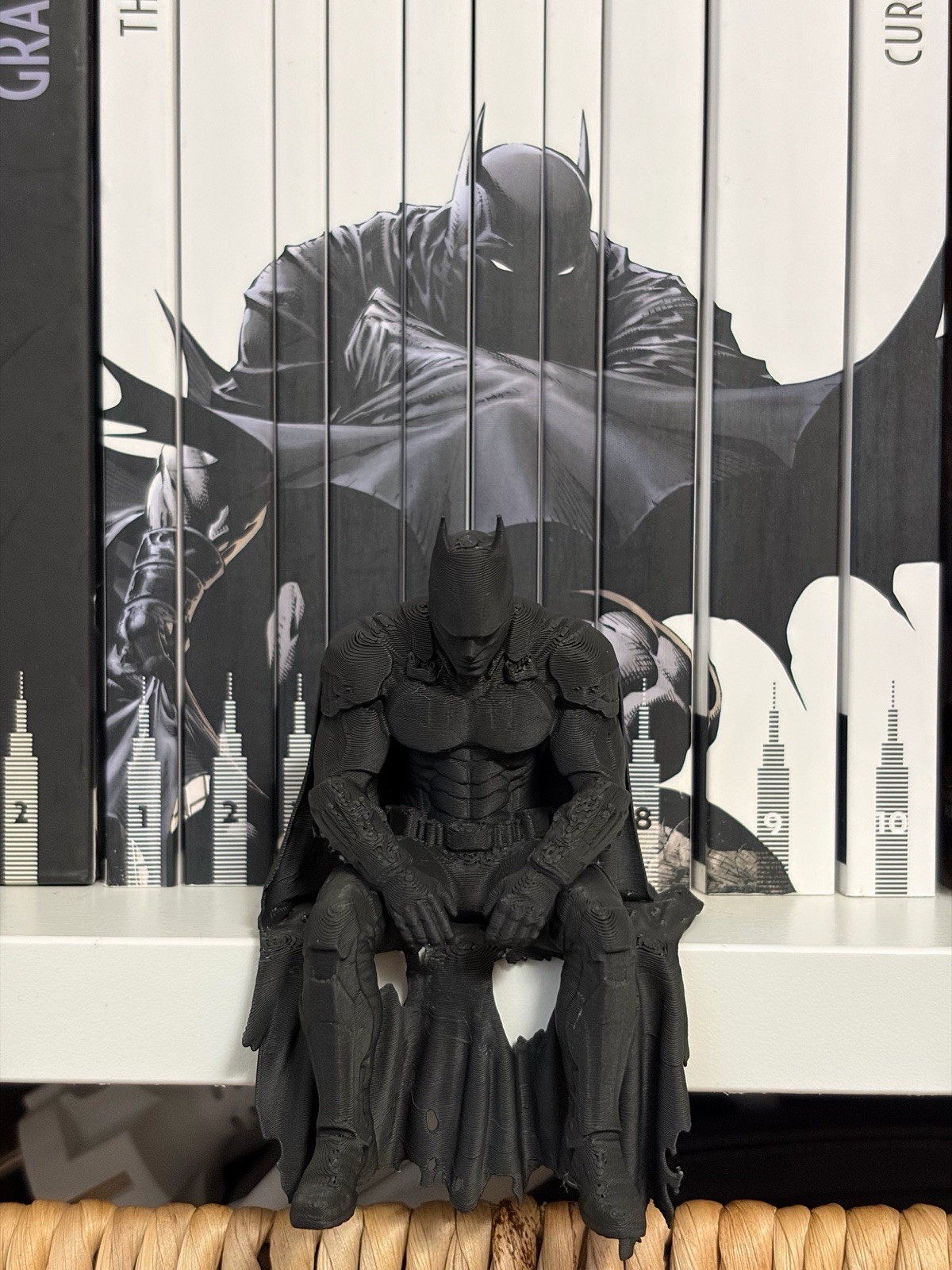 Batman Sitting on Ledge Figure | Arkham Knight