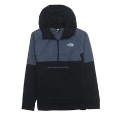 The North Face Men’s Black Pullover Hoodie L Fleece Outdoor Zip Pocket