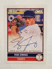 RYAN JENNINGS 2026 Onyx Vintage ON-CARD AUTO #'d 411/880 Blue Jays