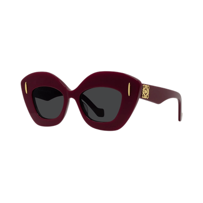 NEW!!!  LOEWE Sunglasses LW40127I 25E Authentic Loewe Sunglasses LW40127I Shiny Red / Grey with Light Mirror  main image 2