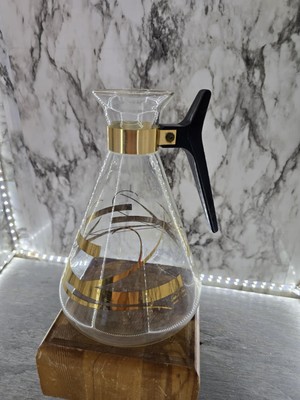 1970's Vintage Inland Glass Atomic Coffee Decanter Made in the U.S.A