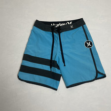 Hurley Phantom KID s Board Shorts Turquoise/Teal SZ Small Back Pocket