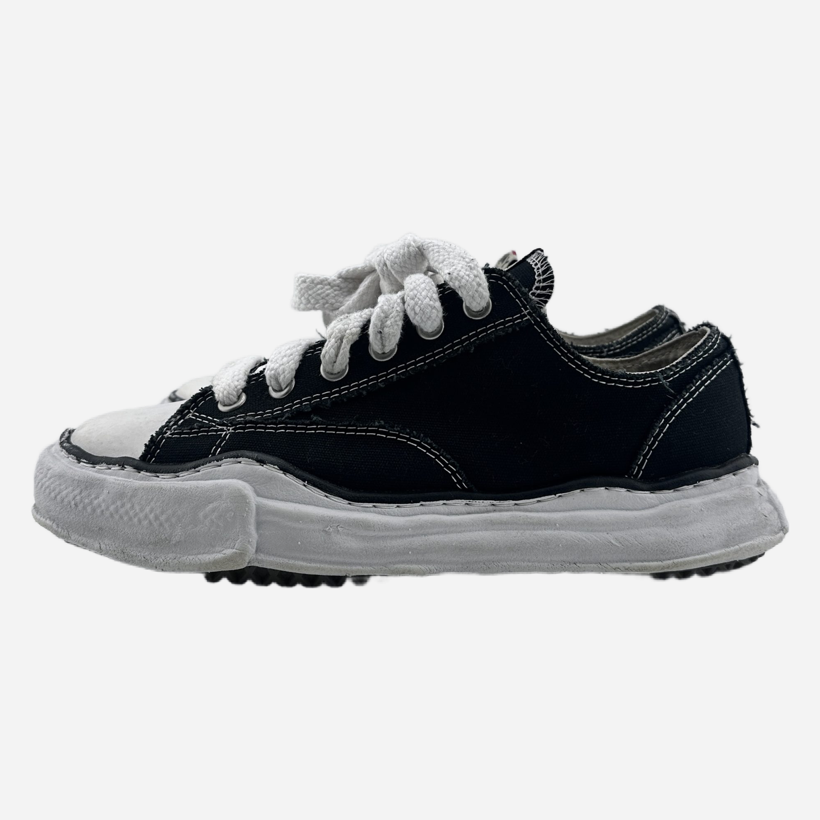 Maison Mihara Yasuhiro Canvas Low Black 43 Used Rep Box