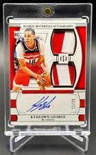 2024-25 National Treasures Kyshawn George RPA RC Dual Patch AUTO /25 Rookie