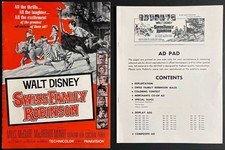 Swiss Family Robinson ORIGINAL Film Campaign Book + Ad Pad DISNEY RR