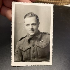 foto originale militare inglese ww2 con indirizzo Robert Draper Ellesmere Port