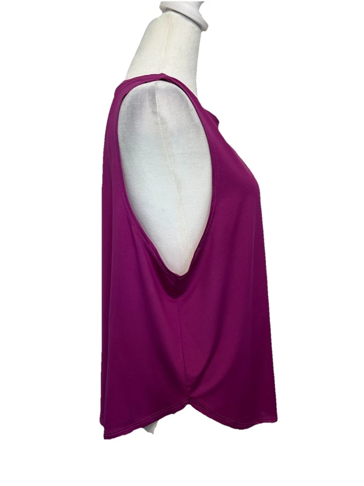 Camiseta sin mangas Jockey Sport púrpura de malla para mujer talla Lrg nueva con etiquetas Foto 4 de 4