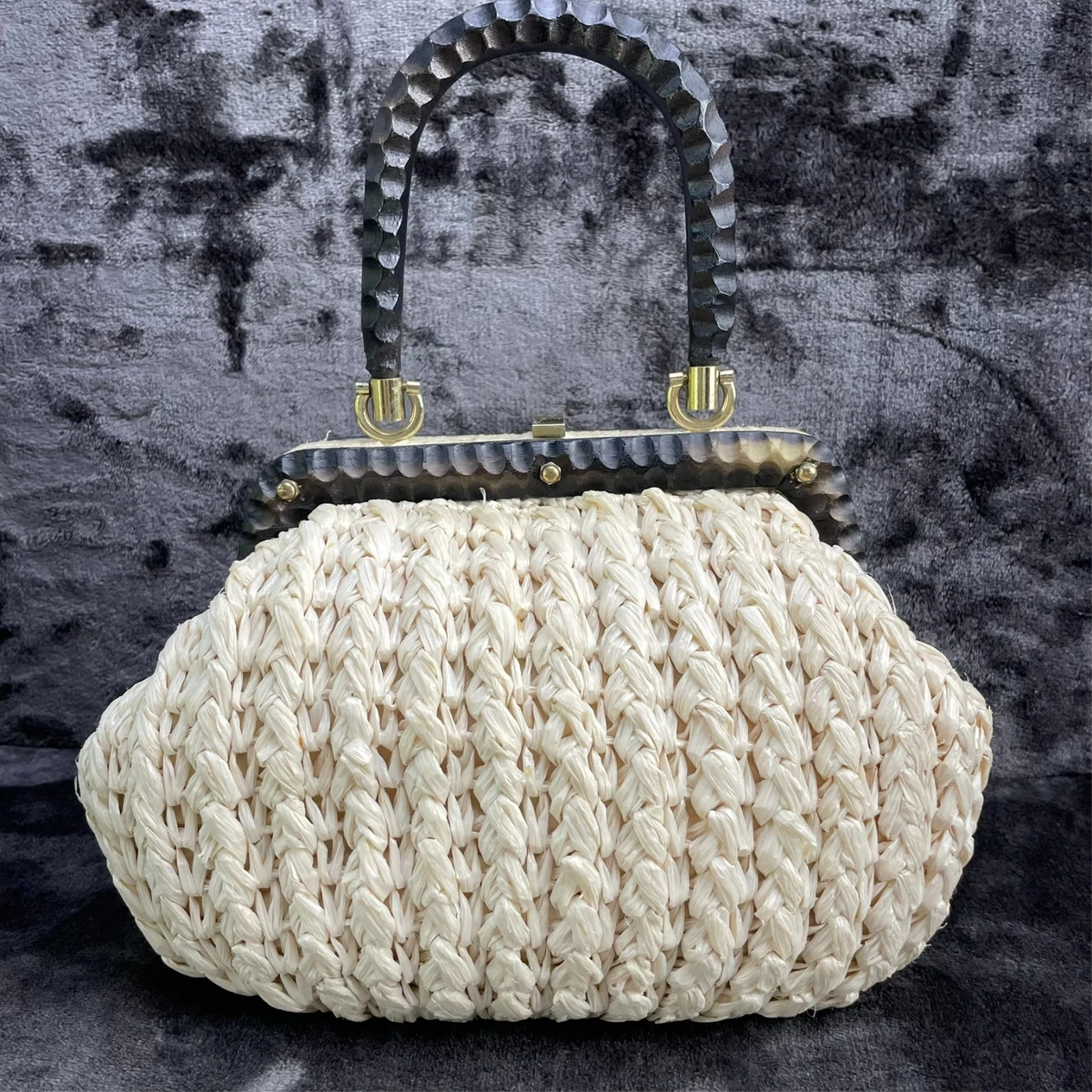 White Straw Vintage Bags, Handbags & Cases for sale | eBay