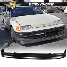 Fits 88-91 Honda Crx Front Bumper Lip Cs Style Spoiler Splitter Bodykit Pu Fits 88-91 Honda Crx Front Bumper Lip Cs Style Spoiler Splitter Bodykit Pu