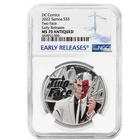 2022 Samoa $5 1-oz Silver DC Comics Two-Face Antique High Relief Proof-Like