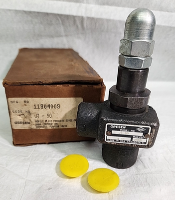 #ad Gresen JT 50 Pressure Relief Valve 2500 Max PSI $94.95