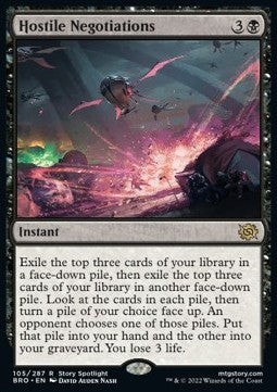 Magic/MTG Hostile Negotiations BRO-105 Rare Englisch Neu