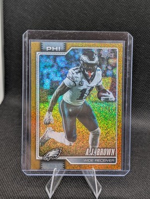 Topps NFL AJ Brown Eagles Sandglitter Gold Jersey Serial 11/50