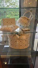 Silk Wedding Guest Book Card Box Ring Pillow Flower Basket Pen Set Handmade...