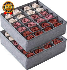 2 Pack Socks Underwear Drawer Organizer Divider 24 Cell or 16 Cell Collapsible