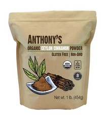 Anthonys Organic Ceylon Cinnamon Powder, 1 lb, Ground, Gluten Free, Non