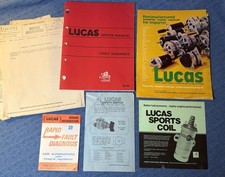 VTG Lot of LUCAS Electric - Brochures, Ads & Fault Diagnosis Service Manual