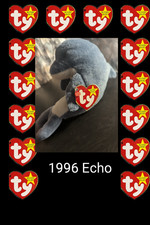 🌊 Echo the Dolphin Beanie Baby (1996) – Smooth Sailing & Tag-Tastic! 🐬