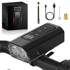 ISAMUTO Mini Bike Air Pump Portable 150PSI Fa...