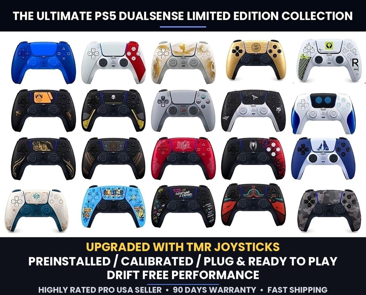 Sony PS5 DualSense Controller Limited Edition Collection W/TMR JOYSTICK UPGRADED