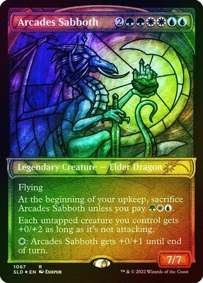MTG  TEXTURED FOIL Arcades Sabboth  Showcase - Secret Lair Drop #1067