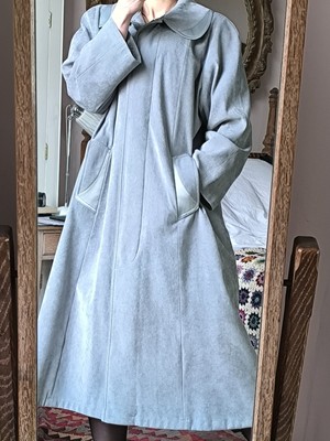 Vintage Magnolia Long Pastel Powder Blue A-Line Coat (Late 70s-Early 80s) 14 