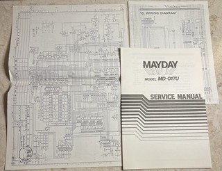 Vintage Video Game Mayday Hoei Service Manual And Schematics 1981
