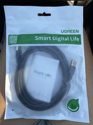 UGreen Smart Digital Life Gold Plated-Male Cable 6ft/2M Brand New Sealed Package