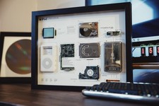 Framed iPod 4 Classic Teardown Art, Retro Tech Decor, Gift for Him