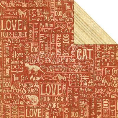 Graphic 45 Raining Cats & Dogs 5p Mischievous Menagerie RESCUE Shelter Scrapbook