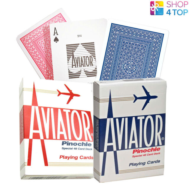 2 DECKS AVIATOR PINOCHLE STANDARD INDEX 1 BLUE 1 RED POKER PLAYING CARDS MAGIC 2 DECKS AVIATOR PINOCHLE STANDARD INDEX 1 BLUE 1 RED POKER PLAYING CARDS MAGIC