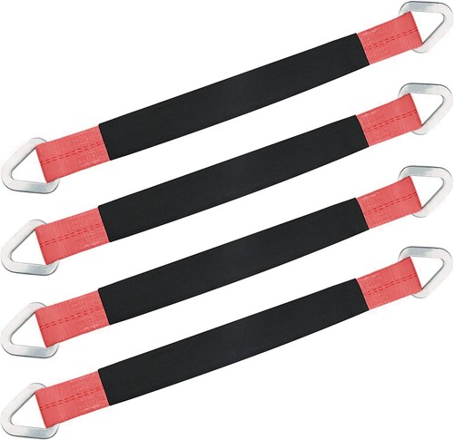 4Pcs Axle Straps Car Hauler Trailer Auto Truck Tie Down Wheel Strap Tow - Picture 18 of 28