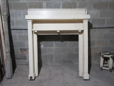 ~ ANTIQUE OAK FIREPLACE MANTEL MISSION STYLE ~ 60 x 67 41 OPENING ~ SALVAGE